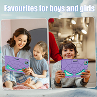 Étui antichoc pour enfants avec motif anime pour iPad Air 11 M3 2025 M2 2024 avec support pliable, sangle d'épaule, porte-stylo, coque de protection robuste