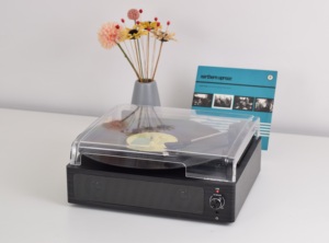 Новый дизайн, Лидер продаж, низкая стоимость, Заводская поставка, деревянный проигрыватель с беспроводным проигрывателем BT - Product Image 4