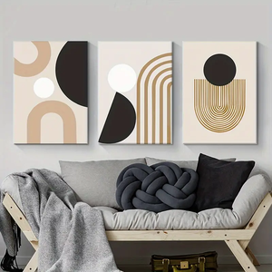 Dipinto minimalista di tela di linea astratta di arte della <span class=keywords><strong>parete</strong></span> moderna poster e stampe geometriche nordiche decorazione della <span class=keywords><strong>parete</strong></span> per la decorazione del <span class=keywords><strong>soggiorno</strong></span> - Product Image 3
