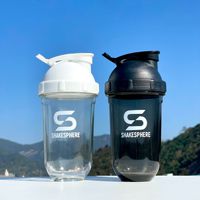 Nouveau shaker à protéines en gros pour PC, pour le sport, la remise en forme, le mélange de milkshake, design étanche et scellé, logo personnalisé