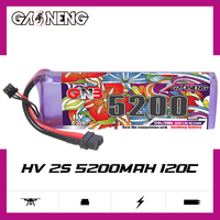 GNB GAONENG 2S 5200mAh 7.6V 120C Baterai LiPo RC HV LiHV Pengosongan Tegangan Tinggi Drone Helikopter Mobil RC Perahu Hobi RC
