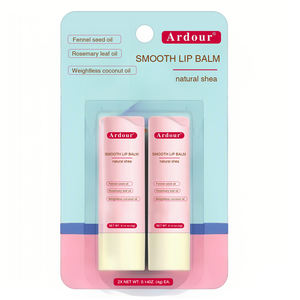 Bálsamo labial de etiqueta privada con logotipo personalizado, brillo labial orgánico, bálsamo labial vegano, bálsamo labial redondo cremoso hidratante de larga duración - Product Image 3