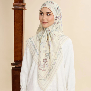 Offre Spéciale 2025 Exclusive Voile Hijab Collection Haute Qualité Couture Wrap-Doux Confort Carré Longueur Musulman Femmes Argyle Feuille - Product Image 1