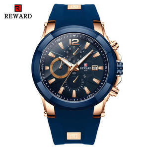 นาฬิกาควอตซ์โครโนกราฟ REWARD RD83006M สำหรับผู้ชาย นาฬิกาข้อมือแฟชั่น นาฬิกาสปอร์ตควอตซ์ สายซิลิโคน - Product Image 1