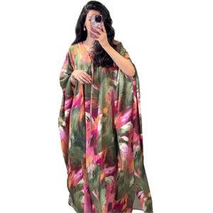 Venta Directa de Fábrica, Caftán Estampado de Oriente Medio, Vestido Largo de Manga Media, Vestidos de Noche para Mujer, Moda - Product Image 3
