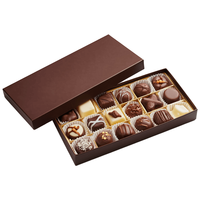 Boîte cadeau en carton rigide recyclable pour chocolat de Dubaï, Saint-Valentin, avec logo personnalisé, doublure en éponge de qualité alimentaire, emballage UV pour collations