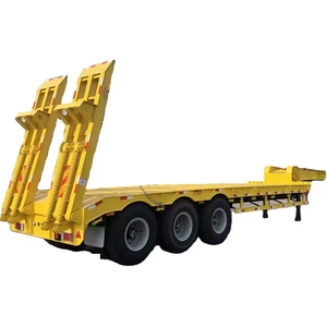 Remolque de plataforma baja hidráulica de 3, 4 y 5 ejes para trabajo pesado, de 1-2 toneladas, con cuello de cisne, 12.5x2.5x1.5m Fengniao - Product Image 1
