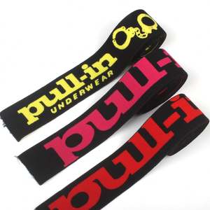 Custom Wholesale Nylon Webbing Bands Customized 38Mm <b>Mens</b> Jacquard Waistband Elastic Band for <b>Men</b> <b>Underwear</b> - Product Image 1