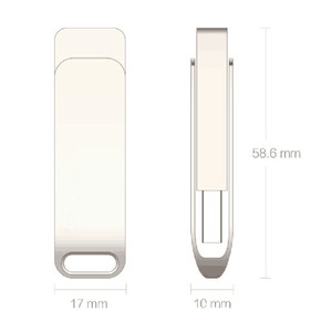 Grosir Hadiah Promosi Stik Memori Usb Logam Mewah 128Gb Stik Memori USB Logam 512Gb dengan Gantungan Kunci - Product Image 6