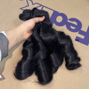 Extensiones de Cabello Humano Rizado Natural con Doble Trama, Cabello Virgen Camboyano, Cutícula Alineada, Proveedor de Paquetes de Cabello Humano - Product Image 1