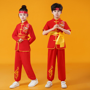 Abbigliamento unisex lungo per arti marziali, per bambini, per batteria, combattimento, allenamento in palestra, tute da competizione - Product Image 4