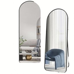 Wholesale Luxury Gold Full-Length Wall <b>Mirror</b> Custom <b>Large</b> Dressing Floor-Standing <b>Mirror</b> with Metal Frame <b>Vintage</b> Black Design - Product Image 6
