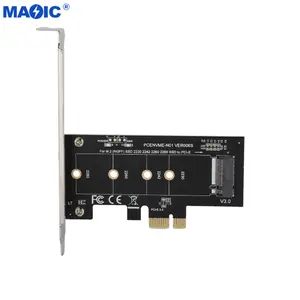 M.2 NVMe करने के लिए SSD PCIE 3.0 X1 4X एडाप्टर एम कुंजी इंटरफेस कार्ड समर्थन PCI एक्सप्रेस 3.0 2230 2242 2260 2280 आकार NVME m.2 SSD