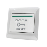 Bouton de sortie de porte en plastique pour les systèmes de contrôle d'accès serrure de porte électronique intégrée au mur