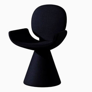 Sedia <span class=keywords><strong>da</strong></span> <span class=keywords><strong>Pranzo</strong></span> Girevole in Stile Italiano di Lusso Moderno e Minimalista con Schienale in <span class=keywords><strong>Ecopelle</strong></span> e Gambe in Acciaio per Casa, Hotel e Villa - Product Image 5
