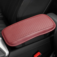 Coussin d'accoudoir de voiture en cuir PU gaufré, mousse à mémoire de forme, bande élastique respirante perforée, pour BMW Toyota Honda