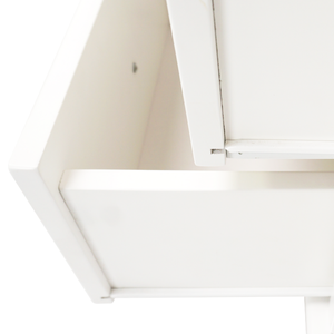 Mesa de Noche Infantil Blanca Resistente con 2 Cajones, Solución de Almacenamiento para Dormitorio Infantil - Product Image 6