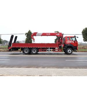 Camion grue Sinotruk Ho Wo 6x4 avec plateau de levage Changxing de 12 tonnes et échelle - Product Image 4