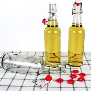 ชุดสตาร์ทคอมบูชาพร้อมขวดแก้วแบบสวิงด้านบน ขวดใสพร้อมฝาปิดสําหรับน้ําผลไม้ ไวน์ การต้มเบียร์ นมเคฟิร์ หรือไข่โน๊ก - Product Image 3