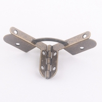 Charnière quadrant boussole en métal en laiton antique pour accessoires de boîte à bijoux en bois