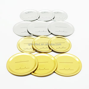 Tapas de conservas de boca regular de 70 y 86mm, tapas de almacenamiento de grado alimenticio, herméticas, sin BPA, 2,8 3,2 pulgadas, registro de fecha, tapas de tarro de albañil de hojalata - Product Image 1