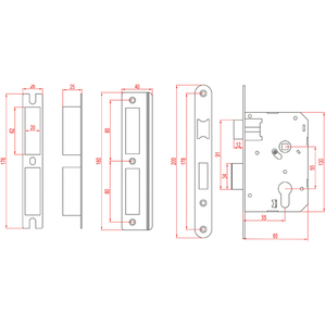 Cerradura <span class=keywords><strong>de</strong></span> <span class=keywords><strong>Seguridad</strong></span> Anti-Espionaje, Resistente al Fuego, <span class=keywords><strong>con</strong></span> Cilindro <span class=keywords><strong>de</strong></span> Embutir, Placa <span class=keywords><strong>de</strong></span> Hierro para Puertas, Venta al por Mayor <span class=keywords><strong>de</strong></span> Fábrica - Product Image 6
