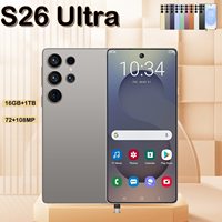 Nouveau Smartphone Original S26 Ultra 5G 16 Go + 1 To de Mémoire Écran HD 6,9 Pouces Déca-cœur Android 15 pour Jeux Mobiles 100W 108MP Espagnol