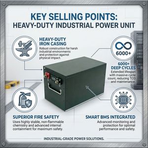 Batterie LiFePO4 12V 100Ah pour stockage d'énergie photovoltaïque, applicable en Afrique, 6000+ cycles profonds, protection BMS intelligente, rechargeable - Product Image 2
