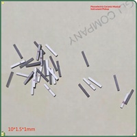 Capteur de vibration piézoélectrique en céramique pour instrument de musique 10*1*1mm, modèle 1010, fourni par l'usine en Chine