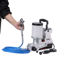 Pistolet de pulvérisation électrique sans air haute pression portable en acier inoxydable léger de 8 kg de type nouveau pour peinture au latex DIY