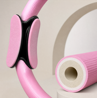 Set Ring Pilates Fiberglass Berkualitas Tinggi, Tahan Lama, Baru dari JY Wholesale, Dilengkapi Tas Serut Penyimpanan