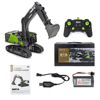 HUINA 1593 RC pelle métal 1/14 Dumper camion chenille alliage tracteur chargeur 2.4G radiocommandé voiture Rc voitures pour enfants