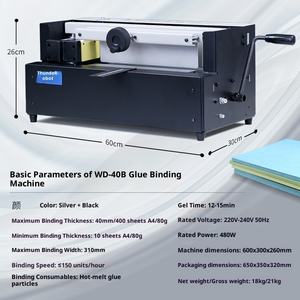 Relieuse de documents de bureau en métal Kuayin WD-40B, origine Chine, fonctionnement manuel, pour contrats, archives, fichiers, livres, utilisation graphique - Product Image 4