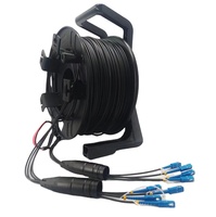 Connecteur optique Junior XXD Beam 2/4 fibres, prise/réceptacle POE, câble de terrain blindé pour environnements difficiles, sur bobine