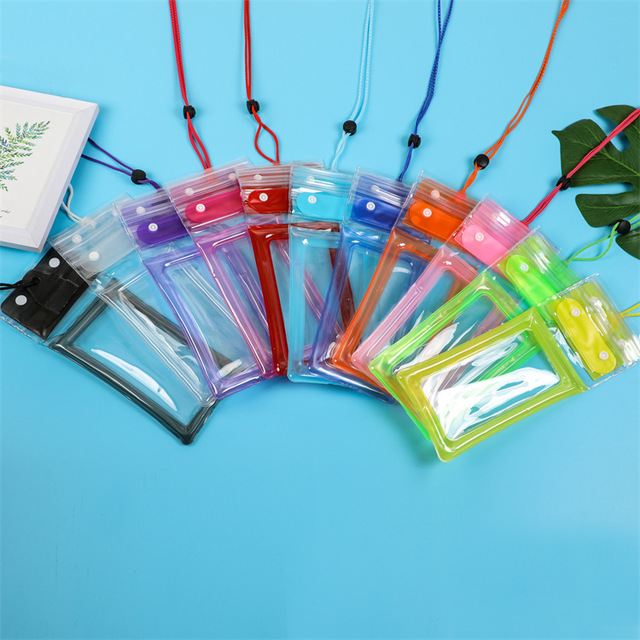 Factory Supplier Hot-selling Universal Size Waterproof  Plastic PVC Diving Mobile Unlock Screen Touchable Pouch Phone Bag