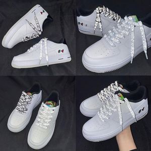 เชือกผูกรองเท้า AF1 แบบแบน สำหรับรองเท้า SB Dunks ยี่ห้อเชือกผูกรองเท้าหลากสี ลายผ้าพันคอสะท้อนแสง ลายแบน สำหรับรองเท้าผ้าใบ AF - Product Image 3