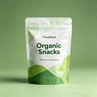 Sachet Doypack personnalisé de qualité alimentaire pour l'emballage de snacks biologiques, haute barrière, avec fermeture éclair