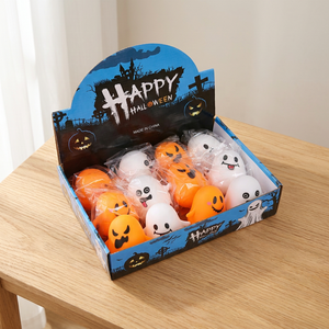 Jouet Squishy Citrouille Fantôme d'Halloween en Gros, Balle à Presser Amusante à Remontée Lente, Jouet Sensoriel Anti-Stress, Cadeau pour Fêtes d'Enfants - Product Image 4
