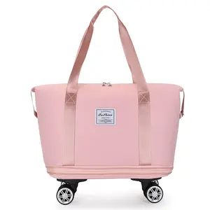 Personnalisable Logo Étanche Voyage Grande Capacité <span class=keywords><strong>Valise</strong></span> Bagage Sac <span class=keywords><strong>Valise</strong></span> Voyage Sac <span class=keywords><strong>4</strong></span> <span class=keywords><strong>Roues</strong></span> Gym Voyage Sac Fourre-Tout - Product Image 5