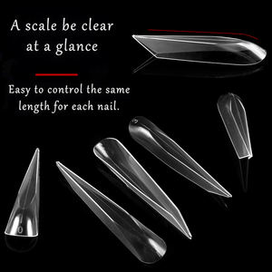 #37 Global Trendy Split-Space Claw Nail Sistema de <span class=keywords><strong>uñas</strong></span> de estilo extralargo Puntas extensibles Molde Formas duales - Product Image 3