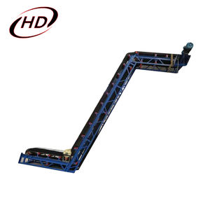 Fabrika fiyat tahıl kömür eğimli endüstriyel etek Cleated yanak bant konveyör satılık - Product Image 4