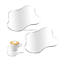 Sous-verres en acrylique transparent coloré, plaques décoratives, sous-verres de bureau en acrylique, sous-verres pour tasses à boire, ornements de table pour table basse