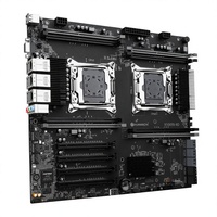Carte mère PC HUANANZHI X10X99-8D E-ATX DDR4, carte mère serveur double processeur, prend en charge 8 emplacements de mémoire DDR4