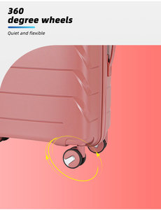 24 Inch Fashionable PP <strong>Suitcase</strong> Double Handles Large Capacity Waterproof Luggage Travel Silent Spinner Wheels Ultra <strong>Light</strong> TSA - Product Image 4