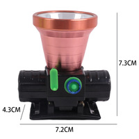 Linterna Frontal LED de Alta Potencia con Carga USB Tipo-C, Batería de Iones de Litio de Aluminio, Resistente al Agua IP66, Haz Ajustable, para Caza y Pesca