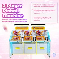 Machine de flipper classique personnalisée pour trois joueurs, machine d'arcade Pachinko avec système de contrôle de qualité strict