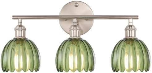 3 heads-silver base-tulip green