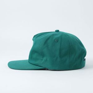 Casquettes Snapback Unisexe de Haute Qualité à 5 Panneaux en Tissu de Coton Vert avec Bord Légèrement Courbé et Logo Brodé - Product Image 2
