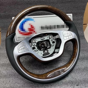 Volante Deportivo Personalizado de Madera de Caoba para Mercedes <span class=keywords><strong>Maybach</strong></span> Clase S AMG S63 2018-2022 Compatible con W221 W222 W223 - Product Image 4