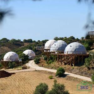 4M 5M 6M 7M 8M 10m khách sạn không thấm nước UV kháng UFO Sao PC glamping Igloo trắc địa mái vòm nhà mái vòm lều - Product Image 6